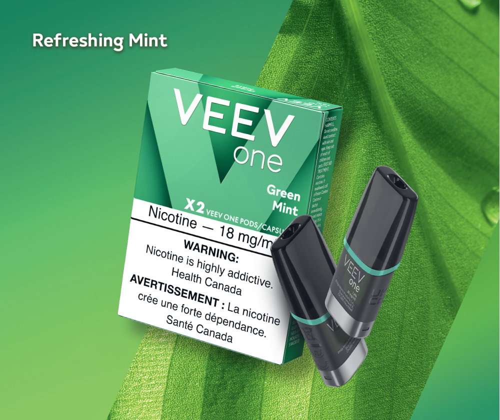 VEEV ONE - CLOSED PODS - GREEN MINT (REFRESHING MINT) OttawaVape VEEV ONE - CLOSED PODS - GREEN MINT (REFRESHING MINT) OttawaVape