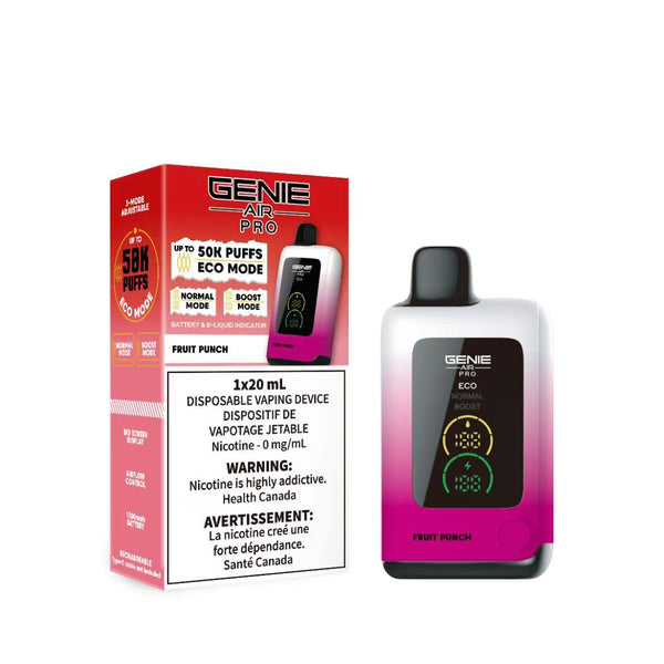 GENIE - DISPOSABLE - AIR PRO 50K - FRUIT PUNCH  OttawaVape