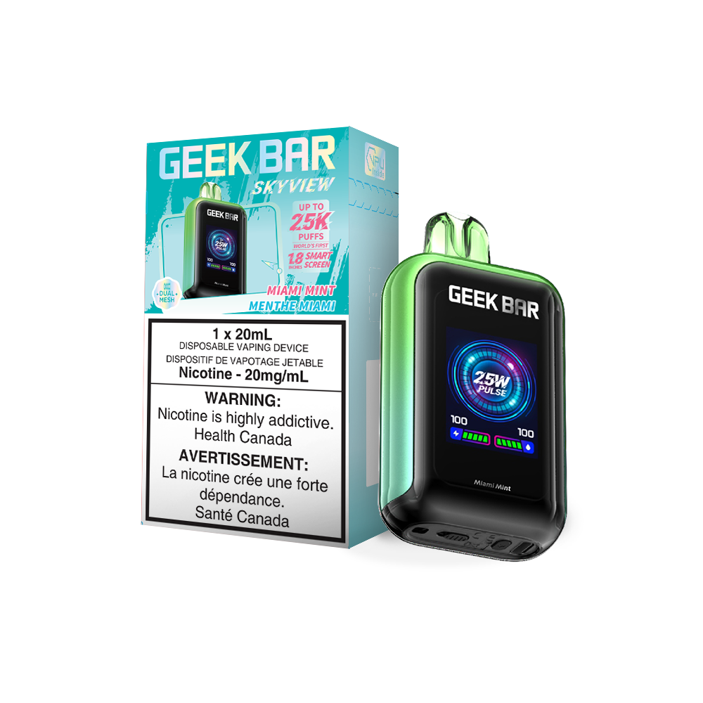 Geek Bar Pulse X Miami Mint Review Miami Mint Geek Bar Pulse X (Patriot  Edition) Miami Mint Geek Bar Vape Geek Bar Pulse X 25k Miami Mint - Duffy's  Beer Pittsburgh PA