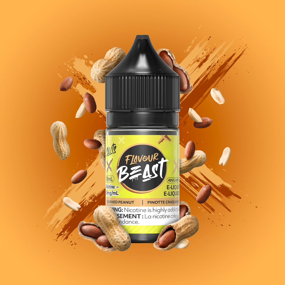 FLAVOUR BEAST - E-LIQUID - NIC SALT - 30 ML - CHURNED PEANUT OttawaVape FLAVOUR BEAST - E-LIQUID - NIC SALT - 30 ML - CHURNED PEANUT OttawaVape