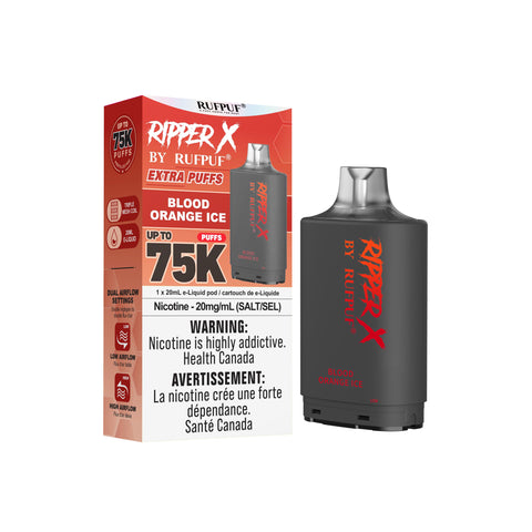 RIPPER X BY RUFPUF - CLOSED PODS - 75K - BLOOD ORANGE ICE