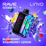 LINVO RAVE PRO - DISPOSABLE - BLUEBERRY RASPBERRY LEMON