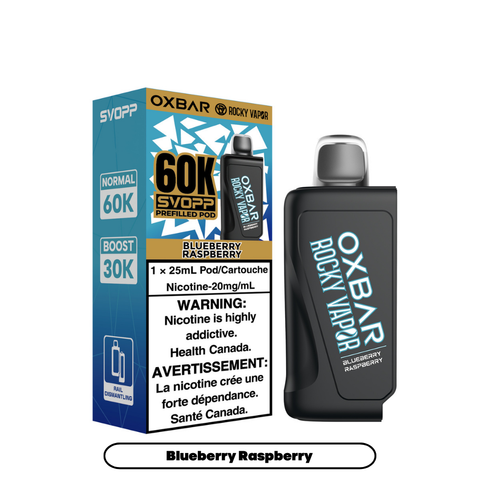 OXBAR SVOPP - CLOSED PODS - 60K - BLUEBERRY RASPBERRY