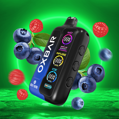 ROCKY VAPOR OXBAR TRI FUSION - DISPOSABLE - BLUEBERRY RASPBERRY