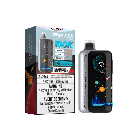 RUFPUF RIPPER XXX - DISPOSABLE - 100K - CLASSICO CHERRY ICE