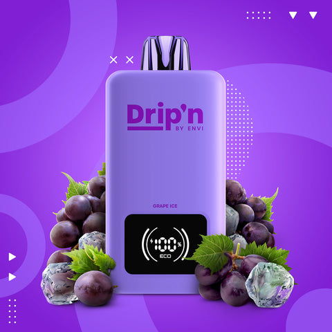 DRIP'N BY ENVI - 70K - DISPOSABLE - GRAPE ICE