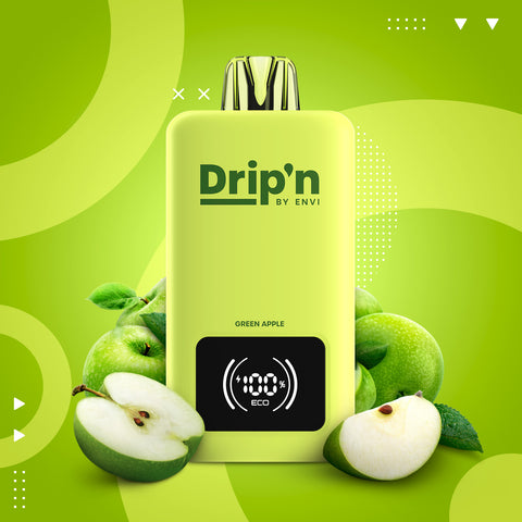 DRIP'N BY ENVI - 70K - DISPOSABLE - GREEN APPLE