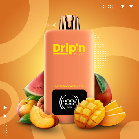 DRIP'N BY ENVI - 70K - DISPOSABLE - MANGO PEACH WATERMELON