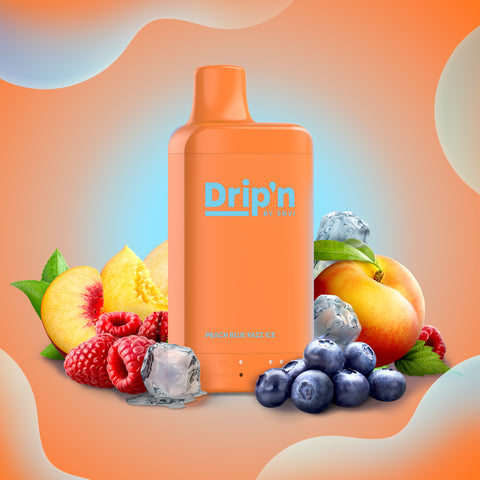 DRIP'N BY ENVI COMPACT - DISPOSABLE - PEACH BLUE RAZZ ICE