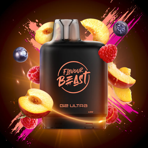 LEVEL X - FLAVOUR BEAST G2 ULTRA POD - PACKIN' PEACH BERRY