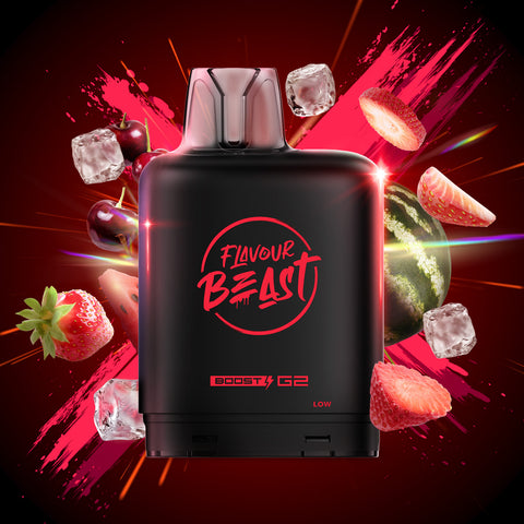 LEVEL X - FLAVOUR BEAST - BOOST G2 - STRAWBERRY CHERRY WATERMELON