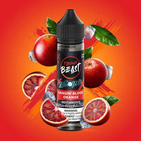 FLAVOUR BEAST - E-LIQUID - NIC SALT - 60 ML - BANGIN' BLOOD ORANGE ICED