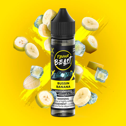 FLAVOUR BEAST - E-LIQUID - NIC SALT - 60 ML - BUSSIN BANANA ICED