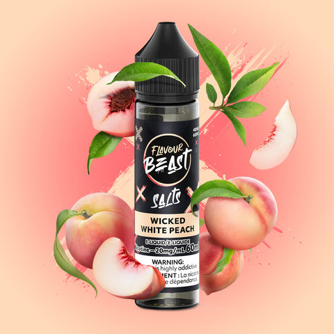 FLAVOUR BEAST - E-LIQUID - NIC SALT - 60 ML - WICKED WHITE PEACH