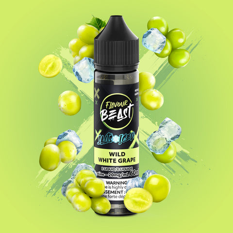 FLAVOUR BEAST - E-LIQUID - NIC SALT - 60 ML - WILD WHITE GRAPE ICED