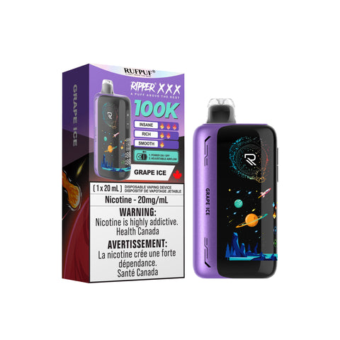 RUFPUF RIPPER XXX - DISPOSABLE - 100K - GRAPE ICE