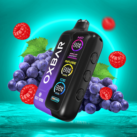 ROCKY VAPOR OXBAR TRI FUSION - DISPOSABLE - GRAPE RASPBERRY