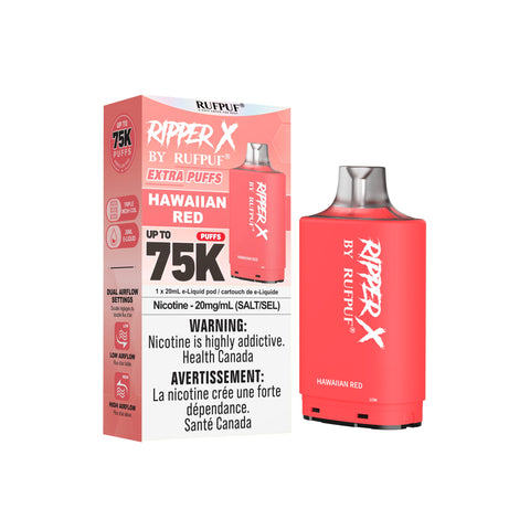 RIPPER X BY RUFPUF - CLOSED PODS - 75K - HAWAIIAN RED