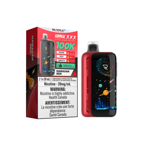 RUFPUF RIPPER XXX - DISPOSABLE - 100K - HAWAIIAN RED