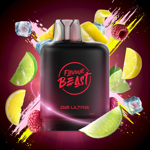LEVEL X - FLAVOUR BEAST G2 ULTRA POD - MTN CITRUS RASPBERRY ICED
