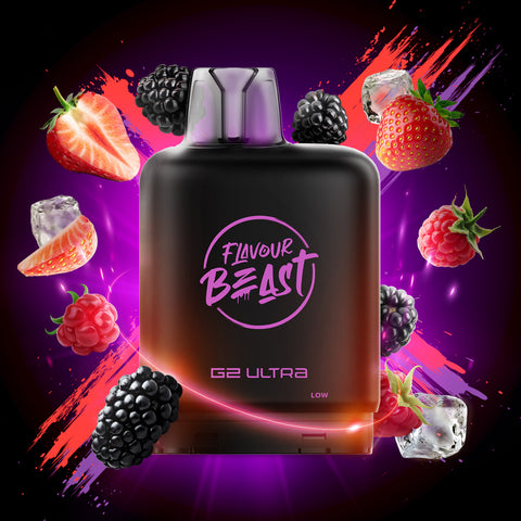 LEVEL X - FLAVOUR BEAST G2 ULTRA POD - TANGY BERRIES ICED