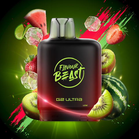 LEVEL X - FLAVOUR BEAST G2 ULTRA POD - WATERMELON STRAWBERRY KIWI ICED
