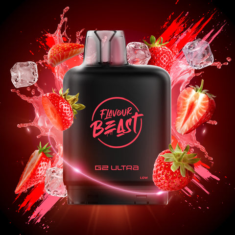 LEVEL X - FLAVOUR BEAST G2 ULTRA POD - STRAWBERRY CLASSIC