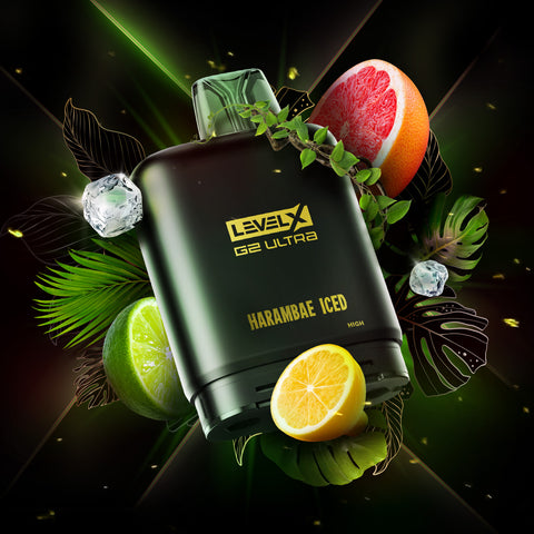 LEVEL X - FLAVOUR BEAST X TWELVE MONKEYS G2 ULTRA POD - HARAMBAE ICED