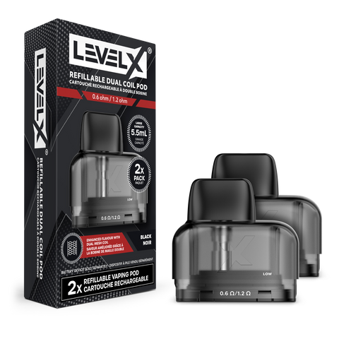 LEVEL X REFILLABLE DUAL COIL -  REPLACEMENT POD (2 PACK) [CRC]