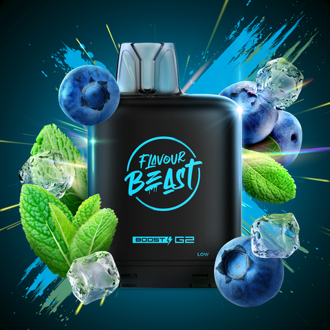LEVEL X - FLAVOUR BEAST - BOOST G2 - BLESSED BLUEBERRY MINT ICED