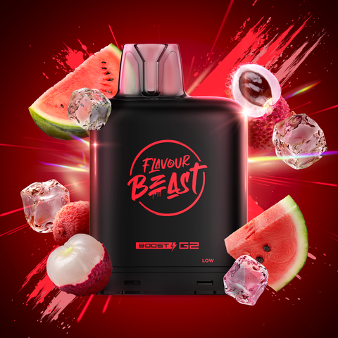 LEVEL X - FLAVOUR BEAST - BOOST G2 - LIT LYCHEE WATERMELON ICED