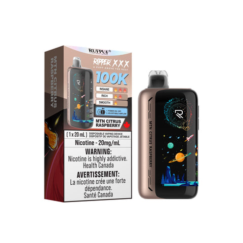 RUFPUF RIPPER XXX - DISPOSABLE - 100K - MTN CITRUS RASPBERRY