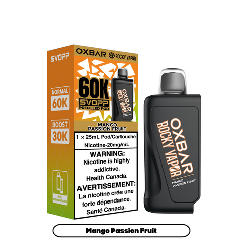 OXBAR SVOPP - CLOSED PODS - 60K - MANGO PASSION FRUIT