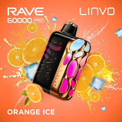LINVO RAVE PRO - DISPOSABLE - ORANGE ICE