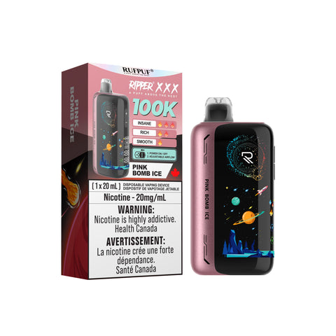 RUFPUF RIPPER XXX - DISPOSABLE - 100K - PINK BOMB ICE