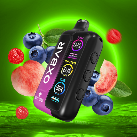 ROCKY VAPOR OXBAR TRI FUSION - DISPOSABLE - PEACH BERRY