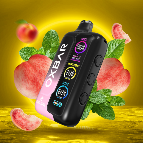 ROCKY VAPOR OXBAR TRI FUSION - DISPOSABLE - PEACH ICE