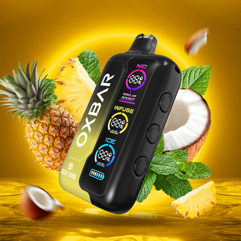 ROCKY VAPOR OXBAR TRI FUSION - DISPOSABLE - PINEAPPLE COCONUT ICE
