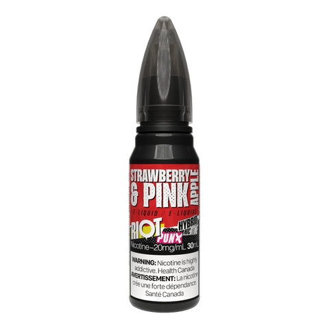 RIOT - E-LIQUID - HYBRIDNIC - 30ML - STRAWBERRY & PINK APPLE
