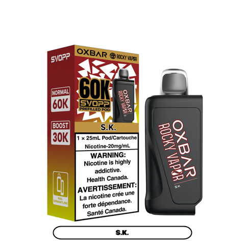 OXBAR SVOPP - CLOSED PODS - 60K - S.K.
