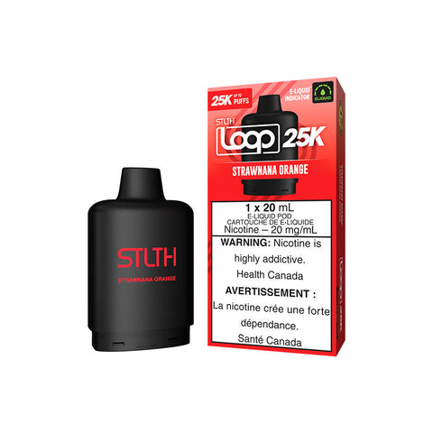 STLTH - LOOP - 25K - POD - STRAWNANA ORANGE