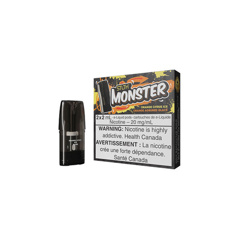 STLTH MONSTER POD PACK ORANGE CITRUS ICE