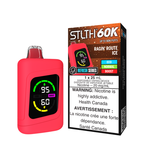 STLTH 60K - DISPOSABLE - REFRESH SERIES - RAGIN' ROUTE ICE