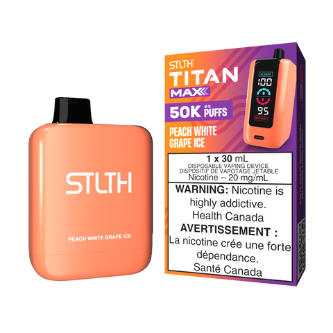 STLTH TITAN MAX - DISPOSABLE - PEACH WHITE GRAPE ICE