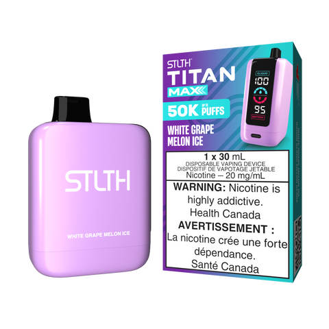 STLTH TITAN MAX - DISPOSABLE - WHITE GRAPE MELON ICE