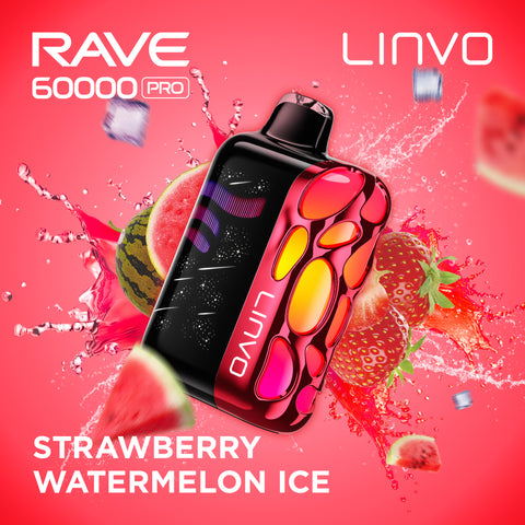 LINVO RAVE PRO - DISPOSABLE - STRAWBERRY WATERMELON ICE