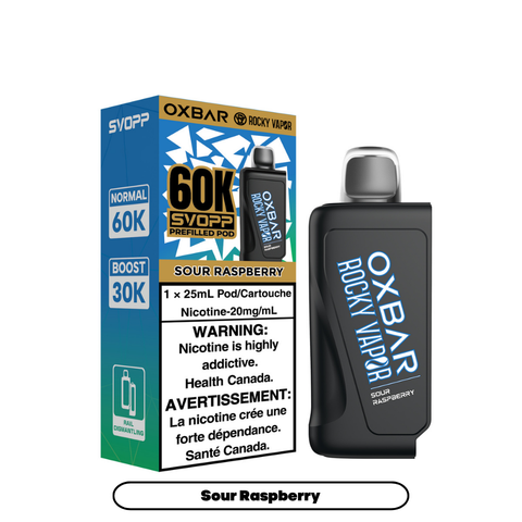 OXBAR SVOPP - CLOSED PODS - 60K - SOUR RASPBERRY