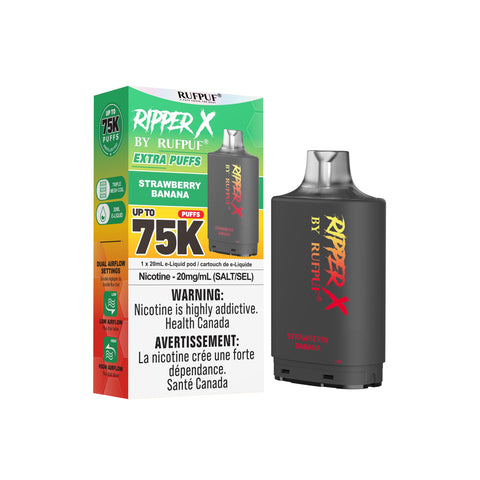 RIPPER X BY RUFPUF - CLOSED PODS - 75K - STRAWBERRY BANANA