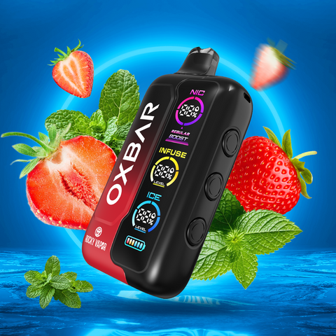 ROCKY VAPOR OXBAR TRI FUSION - DISPOSABLE - STRAWBERRY ICE