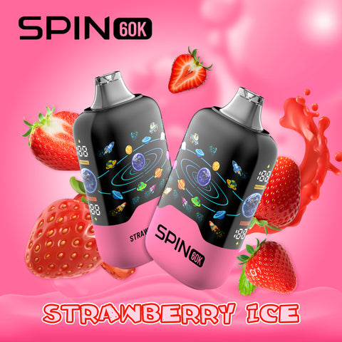 SPIN 60K - DISPOSABLE - STRAWBERRY ICE